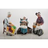 Royal Doulton figures, New Companions HN2770, 20cm; Thank You HN2732, 21cm; Even Tide HN2814,