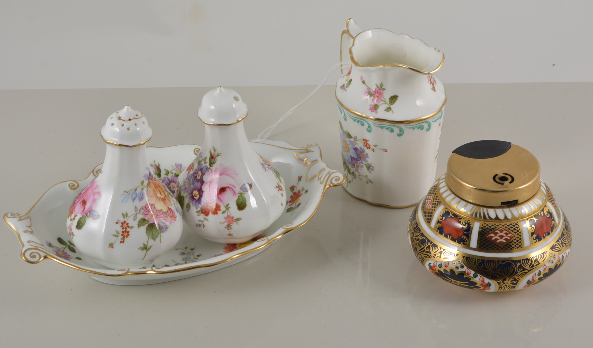 Six Royal Crown Derby coffee cups and saucers, - Image 2 of 2