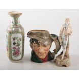 Royal Doulton, Toby jug "The Poacher", D6429, Shelley teaware, polychrome vase, etc.