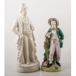 Staffordshire stoneware figure of Sir Robert Tichborne,