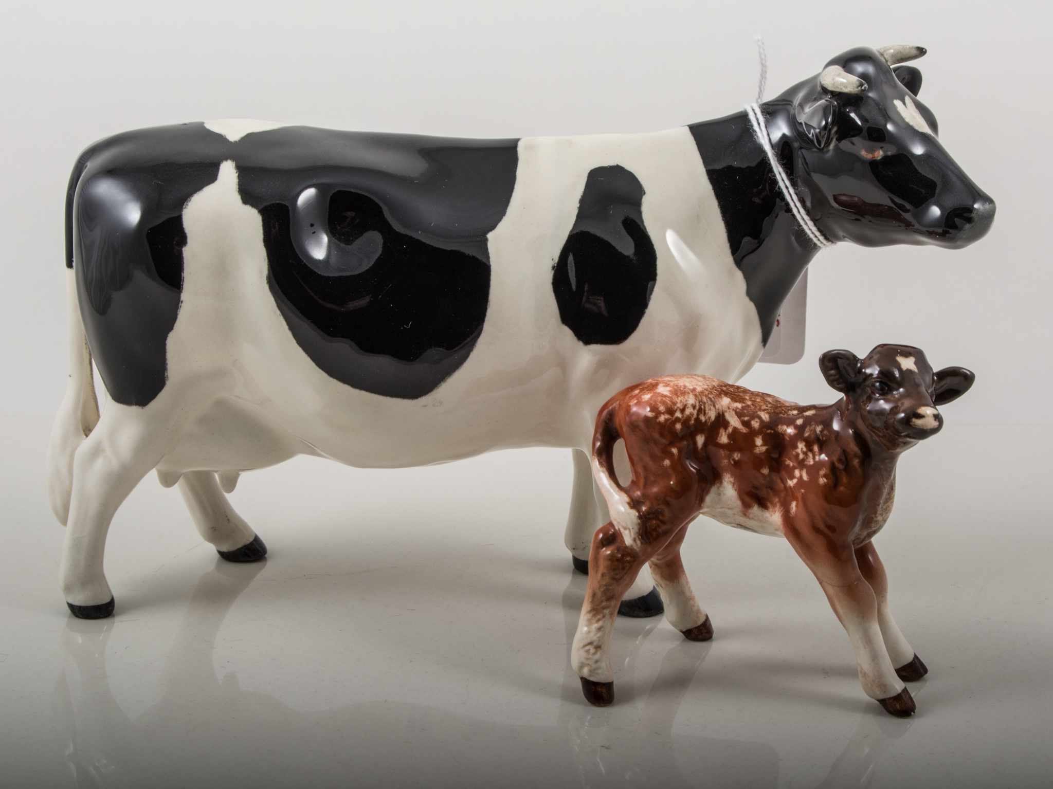 Beswick pottery model, Friesian Cow Champion Claybury Leegwater, height 12cm,