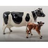 Beswick pottery model, Friesian Cow Champion Claybury Leegwater, height 12cm,