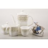 Royal Doulton Paisley H5039, dinner and teaset, six place setting,