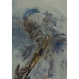 After Chiam Gross, "Violinist", lithographic print, signed and numbered in pencil 2/250,
