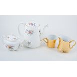 Royal Crown Derby 'Derby Posies', teaware, Minton floral tea service, tea for two Royal Worcester,