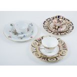 Royal Crown Derby, Royal Antoinette trio, Royal Crown Derby Imari trio, Chelsea Derby trio,