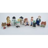 Five Wade cruet sets, to including Snowman, Village Stores, Andy Capp (plus Flo), Snowman and Woman,