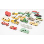 Diecast model toys, Dinky, Corgi and Matchbox examples, including two Jaguar XK120s, HWM racing car,