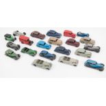 Dinky Toys diecast models, postwar examples, saloon cars and others, to include Lagonda,