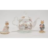 Royal Doulton child's tea set and figures,