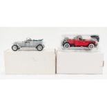 Two Franklin Mint detailed models; 1928 Stutz-Black Hawk Boat-tail,