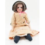 Armand Marseille doll; 370 bisque head and arms, open mouth, sleepy eyes, eyelashes,