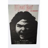 Meatloaf original concert gig poster,