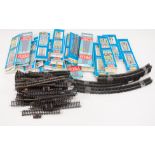 Large quantity of OO gauge track; including boxed unused Peco points, long straights,