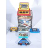 Collection of 1980s LED battery operated handheld games, some boxed.
