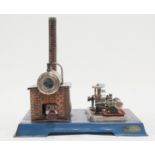 Wilesco Germany D10 stationary steam engine plant, with chimney, unboxed, A/F.