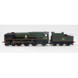 Hornby Railways OO gauge locomotive; R2607 Battle of Britain class "213 Squadron" with tender,