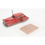 Postwar tinplate toy "Miracle Car 2002" Joustra made in France,