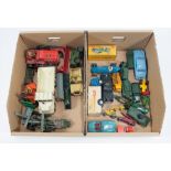 Diecast playworn models; selection of Dinky, Spot-On and Matchbox models,