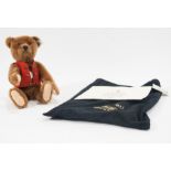 Modern Steiff teddy bear; "Teddy Bu 30" replica 1925 brown, 30cm tall,