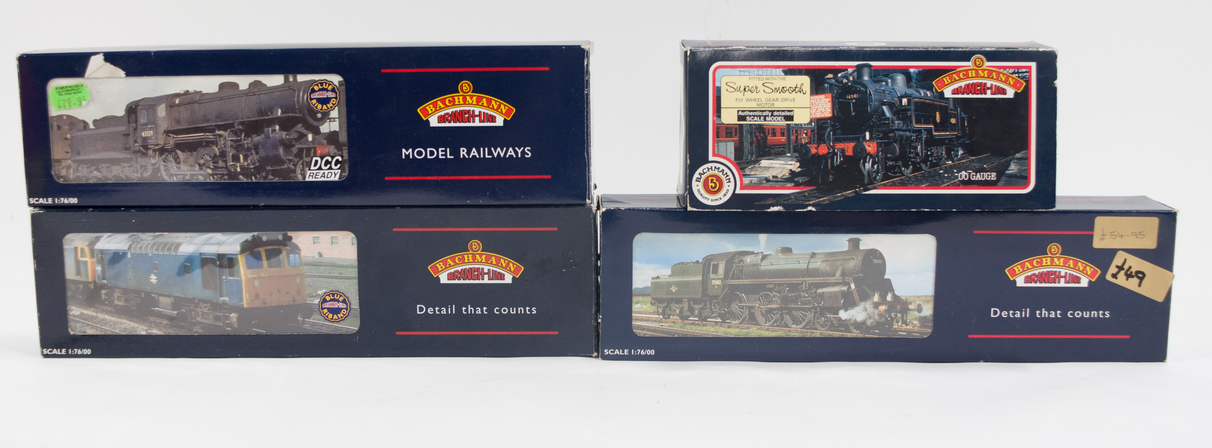 Bachmann OO gauge locomotives; 31-452 Ivatt 2-6-2 tank no.