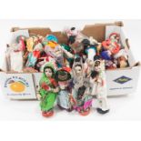 Quantity of costume dolls; to include Far East dolls, character and other continental themed dolls,