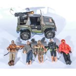 Collection of modern Action Men, to include many figures, vehicles, outfits and accessories, c1990s,