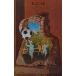 Original 1982 Football World cup framed poster, "Copa del mundo de futbol",