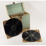 Large quantity of 78s vinyl records, mostly classic music, some in paper cases,