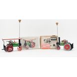 Two Mamod steam traction engines, SR1 and TE1 both boxed, (2).