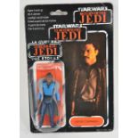 Tri-Logo blister pack Star Wars Return of the Jedi action figure; Lando Calrissian, unopened.