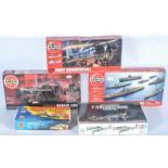 Model plastic kits of boats,