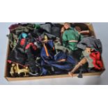 Palitoy Action Man figures, some accessories and outfits, figures a/f.