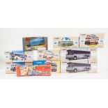 Modern Corgi Classics and Omnibus series diecast model buses and coaches;