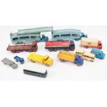 Dinky Toys, selection of loose diecast commercial vehicles, to include Guy Van "Spratts",