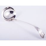 A Victorian silver soup ladle, by John Bradbury, Sheffield 1891,