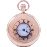 Barbricos - A 9 carat yellow gold demi-hunter pocket watch,