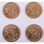 Four Queen Elizabeth gold Sovereigns, 1959, 1968, 1968, 1968, (4).