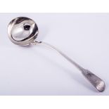 A George IV silver soup ladle, probably by William Johnson, London 1824,