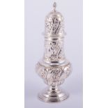 A Victorian silver baluster shaped caster, by Nathan & Hayes, Chester 1899,