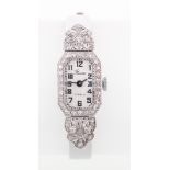 Precista - A diamond set cocktail watch,