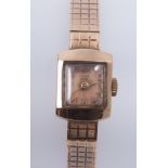 Tudor - A lady's Tudor Royal 9 carat yellow gold bracelet watch,