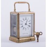 Bolviller, Paris A French brass cased carriage clock,