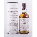 BALVENIE 15 years old SINGLE BARREL, Speyside Single Malt Whisky, in cask 01.02.85, bottled 31.08.