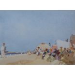 Sir William Russell Flint Beach scene, Morning, signed, watercolour,