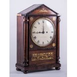 Baggs, London A William IV rosewood and simulated rosewood bracket clock,