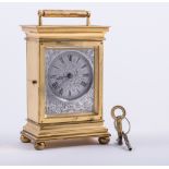 Brockbank & Atkins, London, 8481 An English brass cased carriage clock,