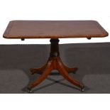 A George IV mahogany breakfast table,