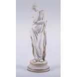 A Parian figure of a classical maiden, in the style of Copeland,