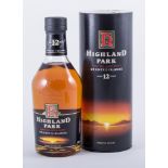 HIGHLAND PARK, 12 years old, old dumpy style bottle, Orkney Islands Single Malt Whisky, 70cl,